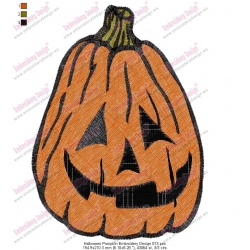 Halloween Pumpkin Embroidery Design 013